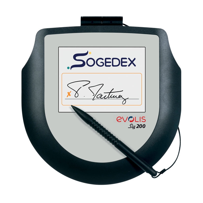 Tablette de signature avec écran couleur SIG200