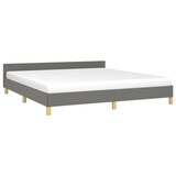 thumbnail of vidaXL Bedframe zonder matras stof donkergrijs 180x200 cm