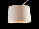 thumbnail of SalesFever Bogenlampe 205 cm | Ø Lampenschirm 40 cm | echter Marmorfuß | B 135 x T 36 x H 205 cm | weiß