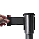 thumbnail of Exposiciónate Afzetpaal Trekband Flexi Economy Chroom Met 2,5 m Zwart BBECHROME