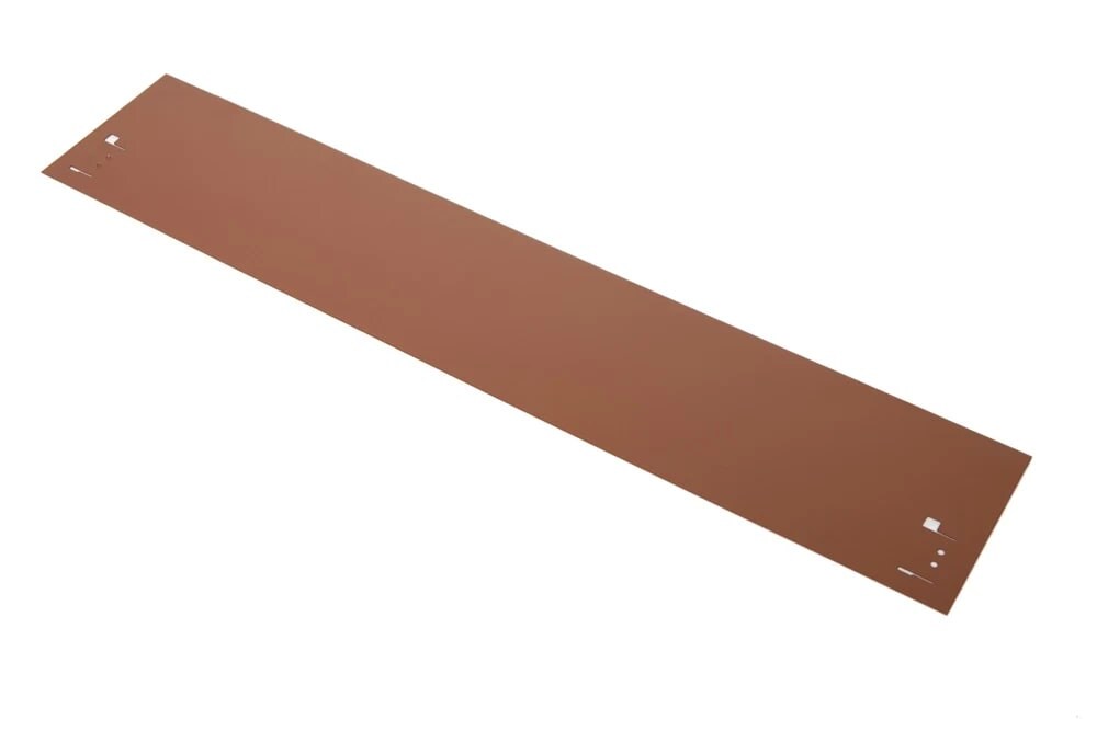 Rasenkanten Metall Höhe 13.5-18.5 cm Länge 120 cm | Beeteinfassung | Beetumrandung | Beetbegrenzungen, Farbe: Braun; Größe: 10 Stück 18.5cm