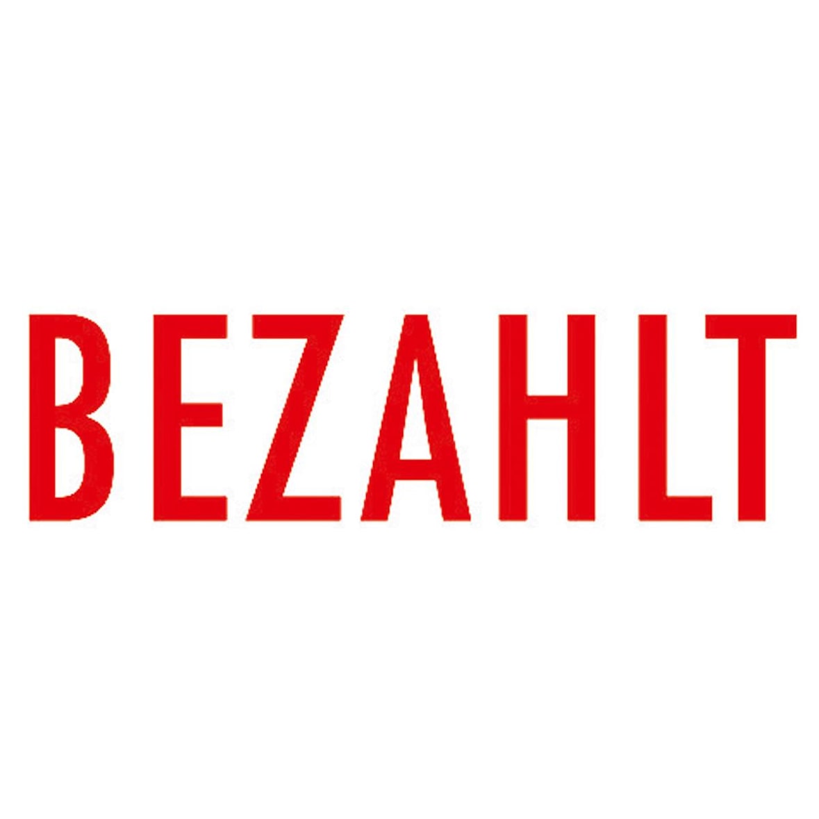 COLOP Textstempel selbstfärbend/100669 rot Bezahlt