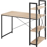 thumbnail of tectake Bureau informatique HERSHEY 122x61x120cm - Bois clair industriel, Chêne Sonoma - 404426