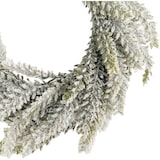 thumbnail of Weißer Schnee-Weihnachtskranz ø 40 cm | Runder Kranz | Weihnachtsgeschenk | Weihnachten | Weiß