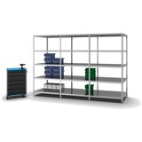 thumbnail of PROREGAL Fachbodenregal Schraubsystem | Grundregal | HxBxT 200x100x80cm | 5 Ebenen | Fachlast 125 kg | Beidseitig nutzbar | Verzinkt