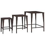 thumbnail of Tables gigognes 3 pcs marron résine tressée Modèle Zenith Moderne