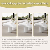 thumbnail of Wolkenförmiger Couchtisch aus MDF, 97x67x32 cm, moderner Hochglanz Sofatisch, leicht und pflegeleicht, Wohnzimmer Möbel, Weiß