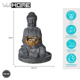 thumbnail of WellHome - Buddha-Solarleuchte aus Polystone mit oxidiertem Gold-Finish Ø17x25cm