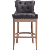 thumbnail of Taburete Lakewood Cuero Aútentico & Madera Clara Marrón