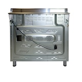 thumbnail of Gasline Gas Standherd mit Elektrobackofen GAG90GOXFLE Edelstahl mit Flaschenschrank 90cm Propan Regler 50Mbar + Gasschlauch