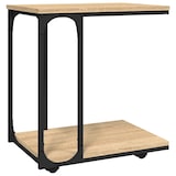 thumbnail of Table d'appoint à roues Chêne sonoma 50x35x55,5 cm Modèle Patio Celeste Prime