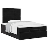 thumbnail of vidaXL Ottoman-Bett mit Matratzen Schwarz 120x190 cm Samt