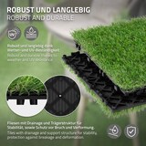 thumbnail of ML-Design Kunstrasen Fliesen 30x30 cm/33 Stücke=3m², Bodenbelag mit Klicksystem und Drainage, UV-Beständig, Kunststoffrasen Künstlicher Rasen