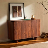thumbnail of Buffet 3 portes moderne rectangulaire L120 cm bois foncé