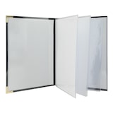 thumbnail of Securit® Basis-Sortiment Menükartenhalter im Karton - (4 Einzeleinlagen, zeigen 8xA4)- Set von 10 A4-Menükartenhaltern