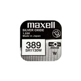 thumbnail of Maxell micro pilas planas Óxido de plata 1,55v - sr1130w 389 caja de 10 unidades