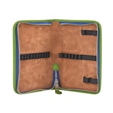 thumbnail of Sonnenleder Schüleretui Stifteetui Federtasche Leder 15 Stiftschlaufen LASSE Stiftetui blau (ungefüllt)