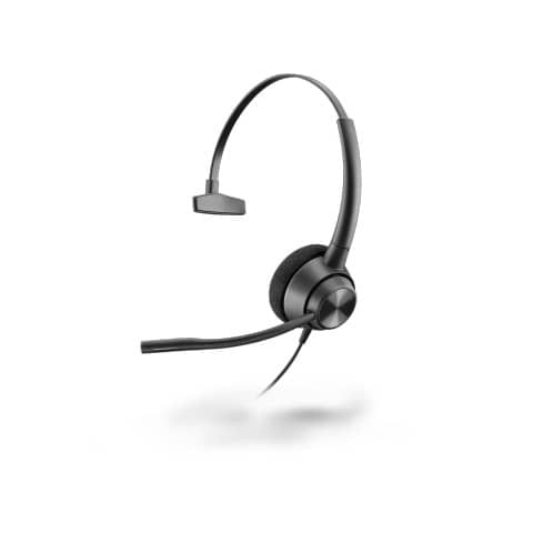 Headset POLY EncorePro 310 Mono, kabelgebunden, QD, schwarz