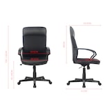 thumbnail of SIGMA Sedia da ufficio EC21, pelle, altezza seduta regolabile, nera