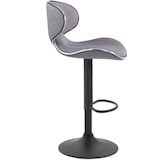 thumbnail of Conjunto de 2 bancos de bar Las Vegas V2 em tecido cinza claro/preto