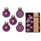 thumbnail of 25 Weihnachtskugeln Glas 2cm matt & glänzend Christbaumkugeln Weihnachtsbaumkugeln Mini Christbaumschmuck Weihnachtsbaumschmuck Deko Wild Mauve