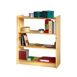 thumbnail of Möbilia Bücherregal | mit 2 Böden | Kiefer-Holz | B 80 x T 30 x H 100 cm | 19020056 | naturfarben lackiert | Serie REGAL