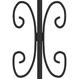 thumbnail of vidaXL Gartenzaun mit Speerspitze Schwarz 240 x 100 cm Pulverbeschichteter Stahl