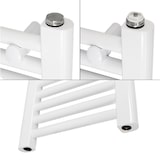 thumbnail of Badheizkörper Elektrisch mit Heizstab 900W 400x1500 mm Weiß gerade mit Seitenanschluss