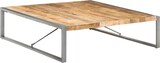 thumbnail of vidaXL Couchtisch 140x140x40 cm : Material - Raues Mangoholz V2