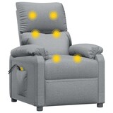 thumbnail of vidaXL Massagesessel Elektrisch Hellgrau Stoff