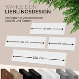 thumbnail of Casaria Schweberegal 90cm matt weiß