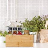 thumbnail of Relaxdays Ordnungsbox Bambus, schmale Aufbewahrungsbox ohne Deckel, HBT 9,5x23x9 cm, Bambusbox Küche, Bad, Büro, natur