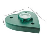 thumbnail of Nass Steckschaum Herz 30x28x5cm mit Saugnapf für Auto Frischblumen Blumen Steckmasse Steckschwamm Moosherz Floristikbedarf Autoschmuck Hochzeit Grün