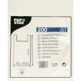 thumbnail of PAPSTAR 2000 Hemdchen-Tragetaschen, HDPE 55 cm x 22 cm x 15 cm weiss mittel