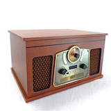 thumbnail of Chaîne Hifi INOVALLEY RETRO10E-BTH-N vinyle avec Fonction encoding, Bluetooth, CD, K7 Audio, FM, USB, Jeu de lumière OVNI LED