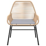 thumbnail of vidaXL 5-tlg. Garten-Essgruppe mit Kissen Braun Poly Rattan Glas