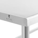 thumbnail of Royal Catering Mesa de acero inoxidable - ECO - 200 x 70 cm - 300 kg - antisalpique -