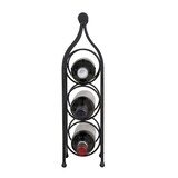 thumbnail of Biscottini Weinflaschenhalter 46 x 13 cm - Schmiedeeiserner Tisch Flaschenhalter - Küchen-Weinregal - Thekendisplay - Weinkeller Schwarz