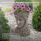 thumbnail of ML-Design Pflanztopf Frauenkopf 21x16x32 cm Bronze Harz Statue Innen/Außen Pflanzgefäß Blumentopf Gartendeko