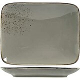 thumbnail of H&H Set 6 Piatti Rettangolari Reactive, in Stoneware, Grigio, 22x17cm