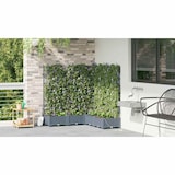 thumbnail of vidaXL Gartenpflanzer Hellgrau 120 x 120 x 126 cm Stahl