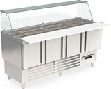 thumbnail of vaiotec TOPLINE 700 Saladette 350, 4 Türen, Glasaufsatz schräg, für GN 1/6 & 1/9, BTH 1825 x 700 x 1237 mm