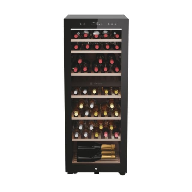 Haier HWS77GDAU1 Wine Bank 50 Serie 7 Weinklimaschrank, schwarz
