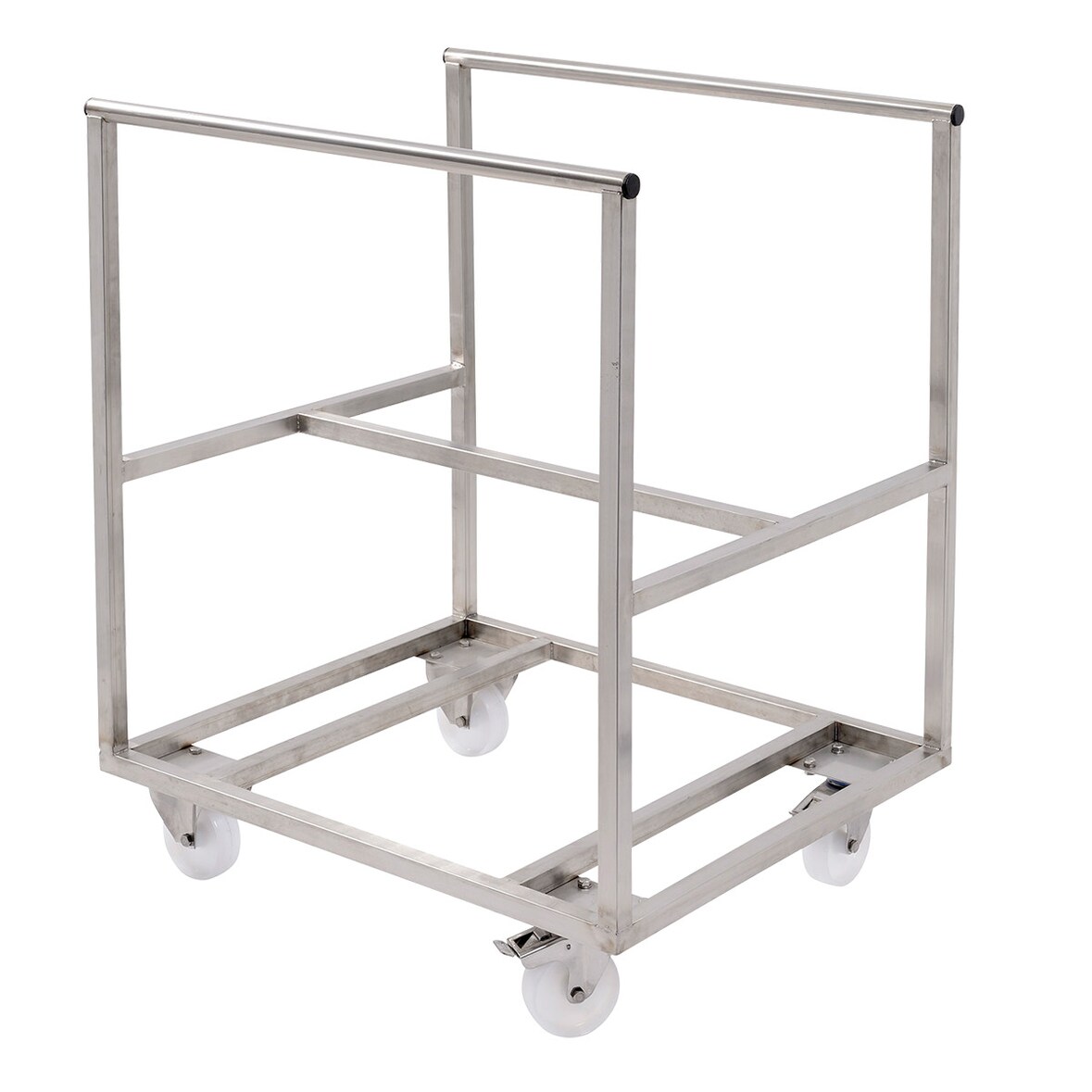 GILAC Chariot pour bac grand volume semi-cylindrique - inox - 170 L - Gris G194795