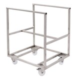 thumbnail of GILAC Chariot pour bac grand volume semi-cylindrique - inox - 170 L - Gris G194795