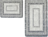 thumbnail of Almina Exclusive 2 Teiliges Bademattenset mit Muster Grau