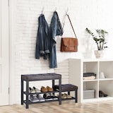 thumbnail of Relaxdays Schuhbank mit Hocker, gemütliche Sitzpolster, Schuhablage 2 Ebenen, Kinder, HBT: 50 x 90,5 x 30,5 cm, braun