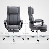thumbnail of Vinsetto silla de oficina giratoria con 6 puntos de masaje vibratorio silla escritorio reclinable con altura ajustable control remoto 65x61x108-118 cm