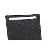 thumbnail of METRO PROFESSIONAL Banco de bar empilhável Barbados com pega e apoio para os pés, rattan PE, preto