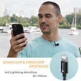 thumbnail of PowerDeWise Professionelles Lavalier Mikrofon kompatibel mit iPhone 8, 7, X, 11